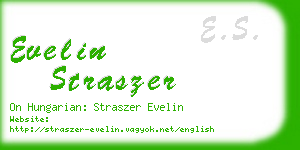 evelin straszer business card